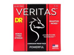 Набор струн DR Strings VERITAS Coated Core Electric Guitar Strings - Light (9-42)